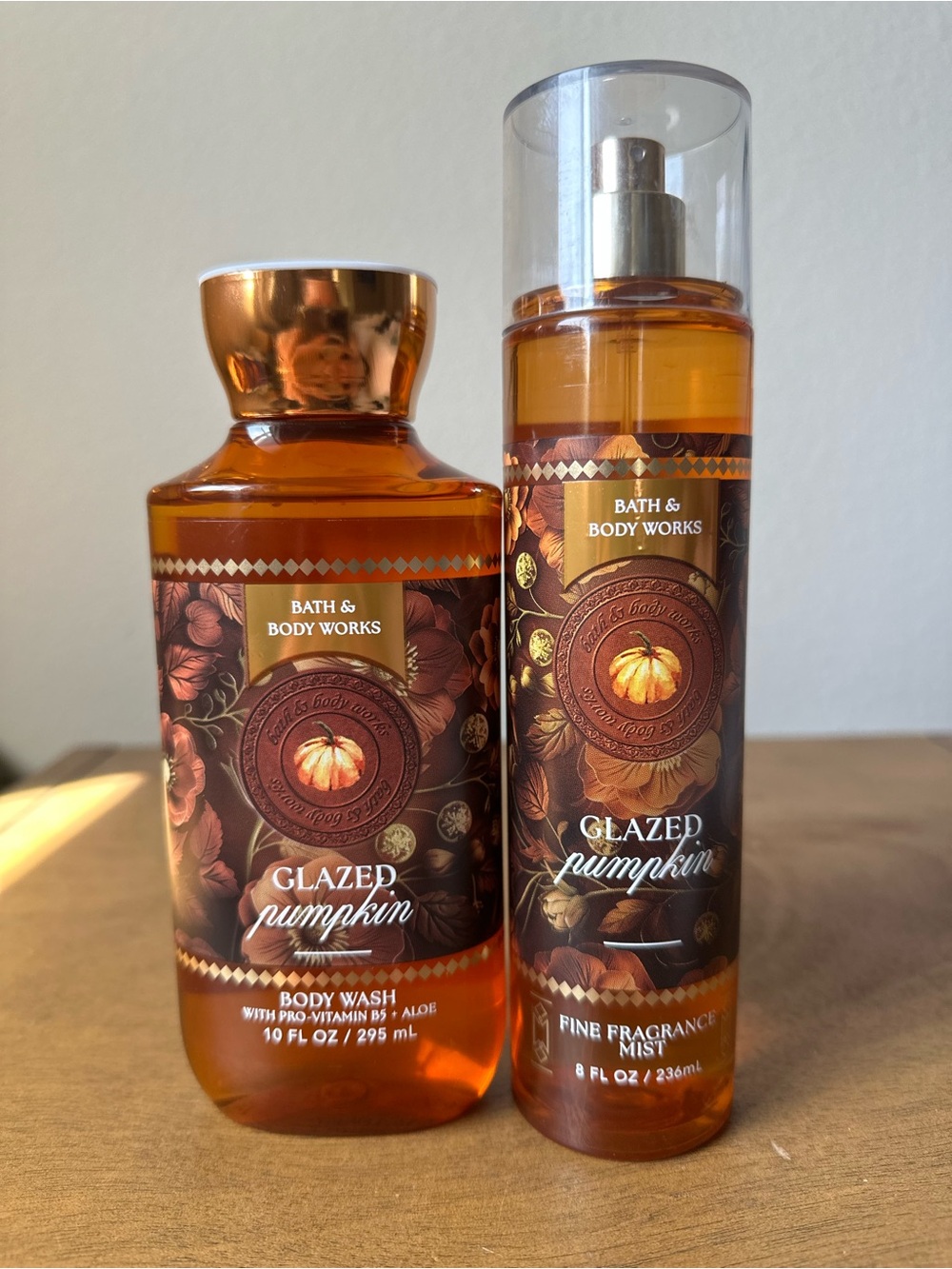 NEW Bath & Body Works Glazed Pumpkin Body Wash & Fine mist NEW